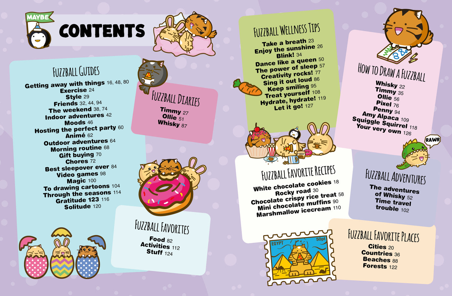 Fuzzballs Guide to a Super Cute Life Activity Book