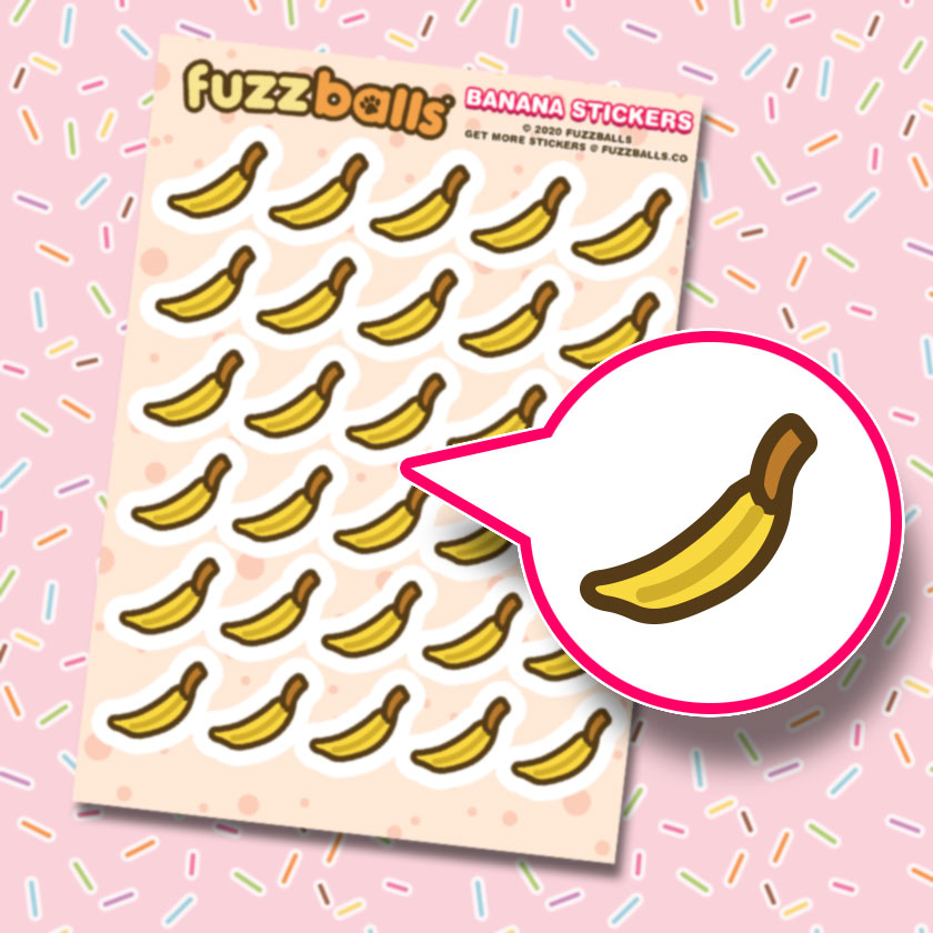 Banana Sticker Sheet