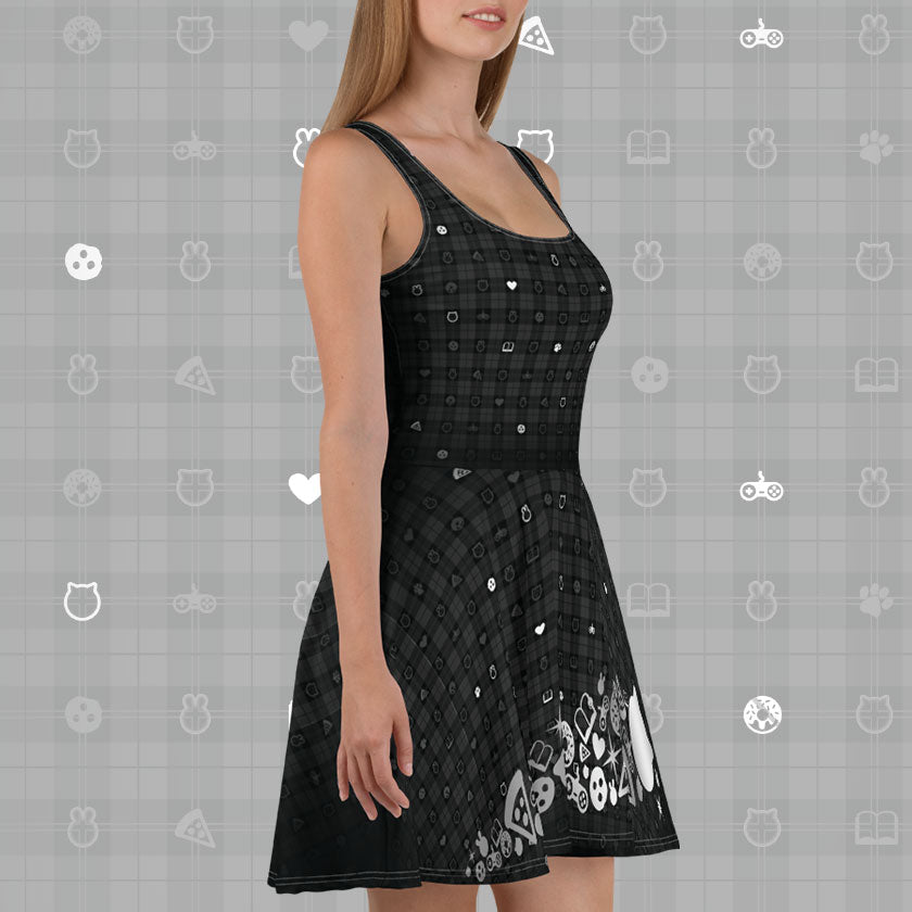 Gingham Fuzzballs Dress