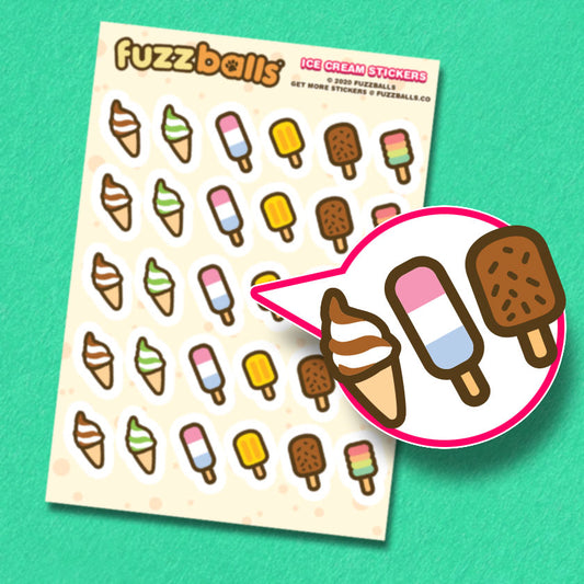 Ice cream Sticker Sheet