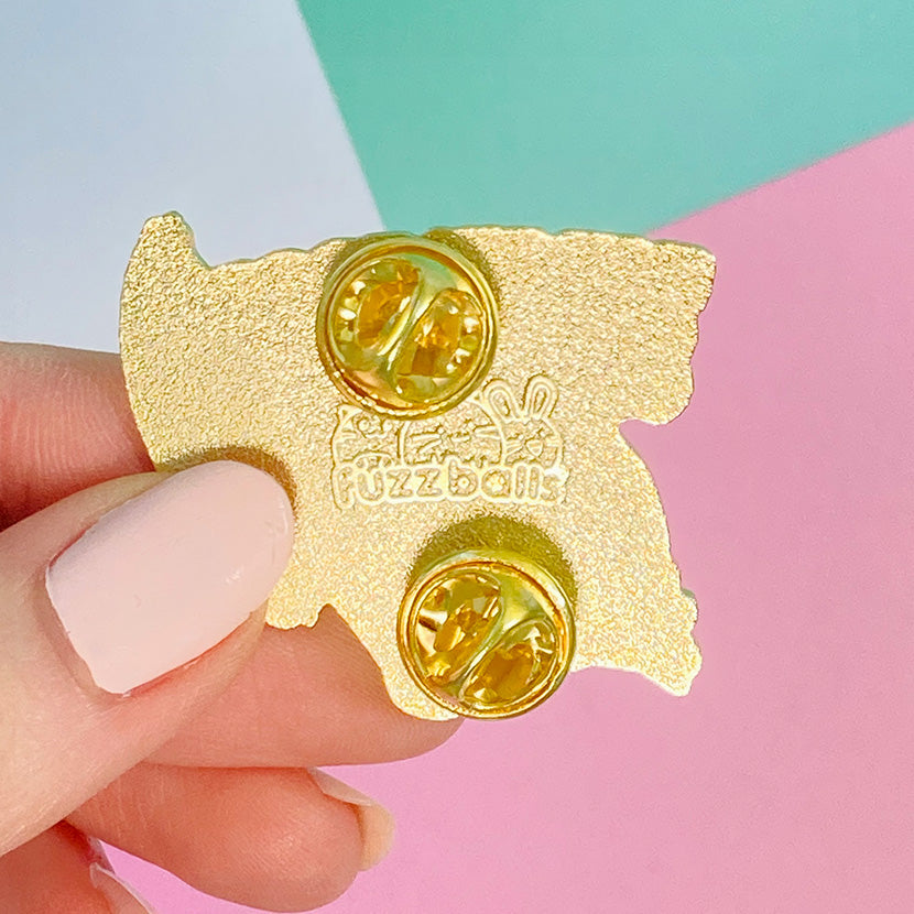 Eat my food and you die Enamel Pin