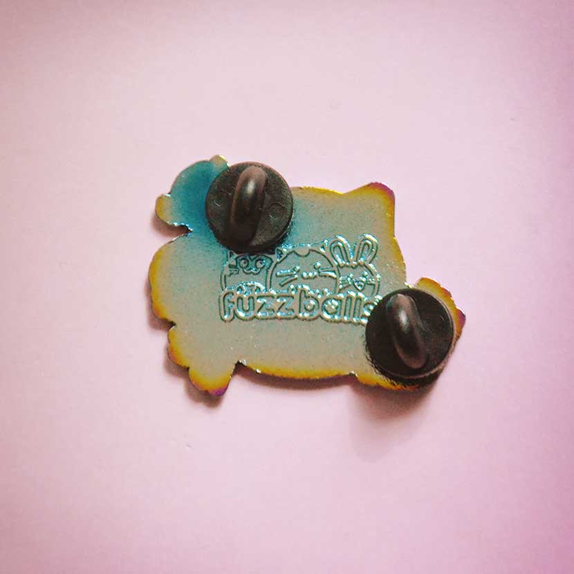 Planet Fuzzballs Space Enamel Pin