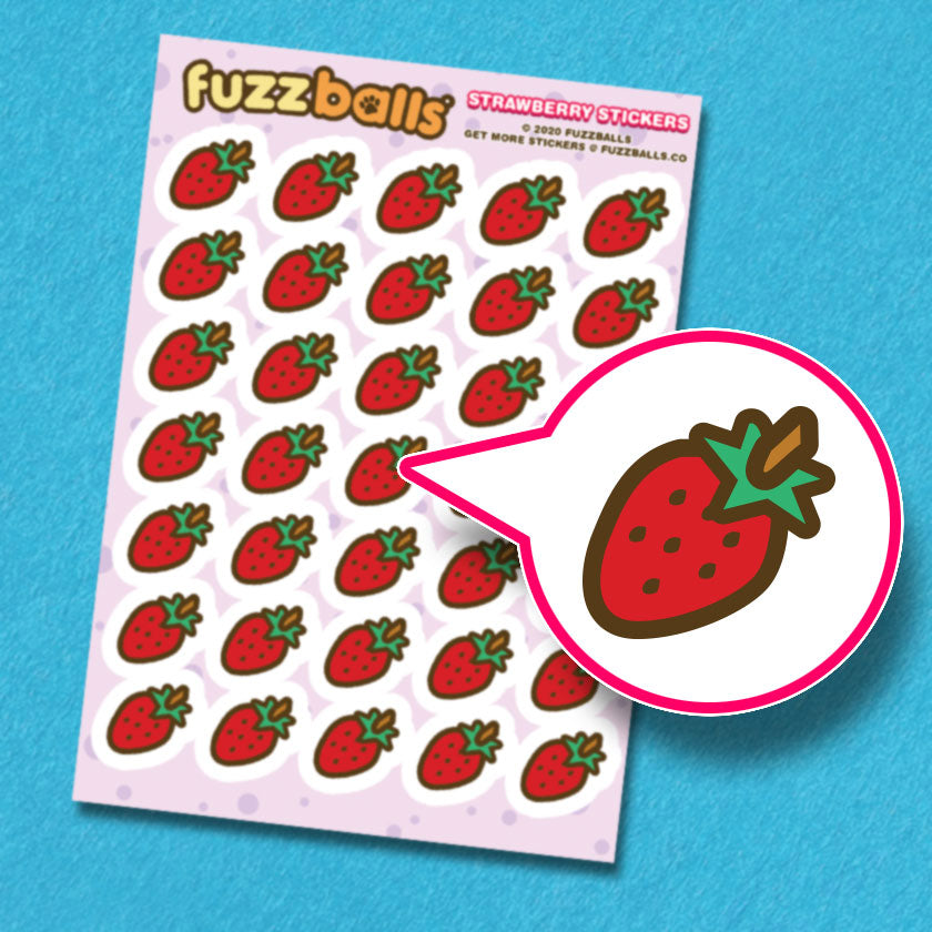 Strawberry Sticker Sheet