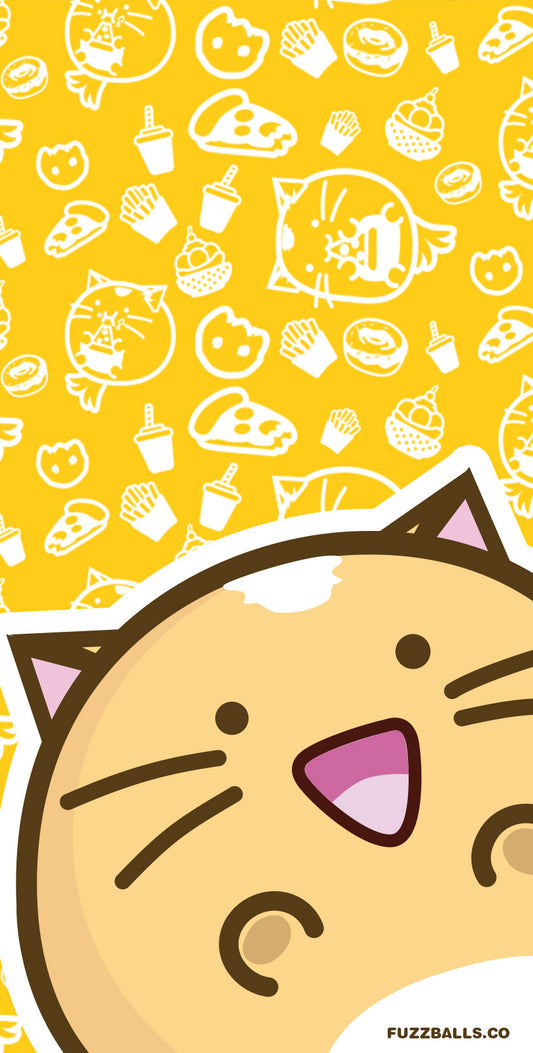 Happy cat phone wallpaper