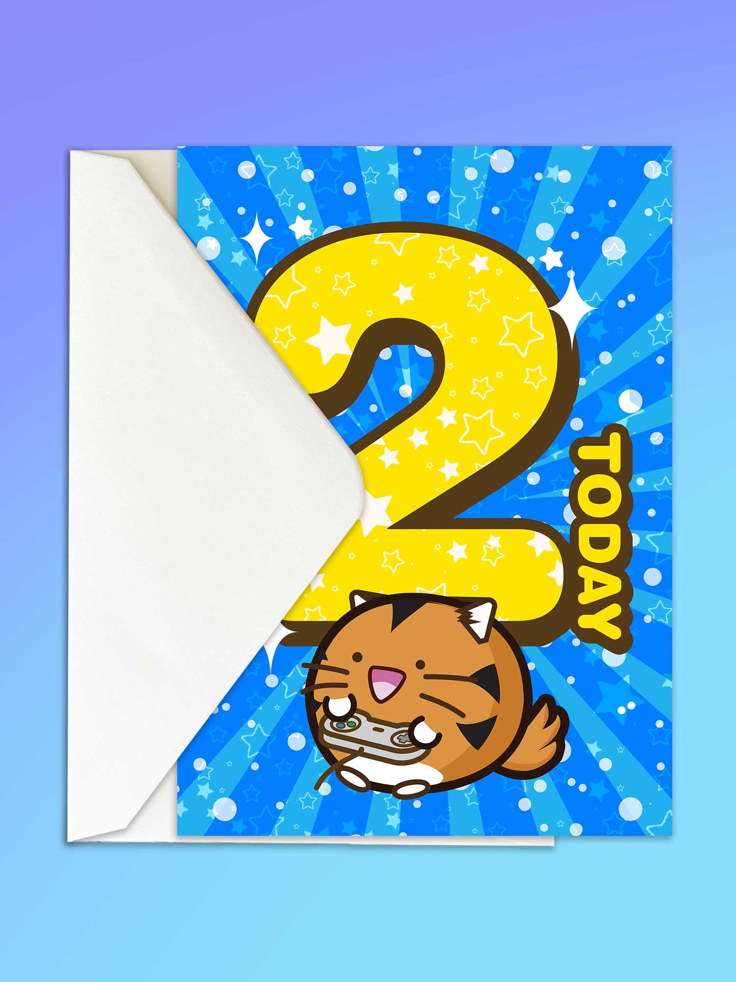 Fuzzballs 2 Years old Birthday Card