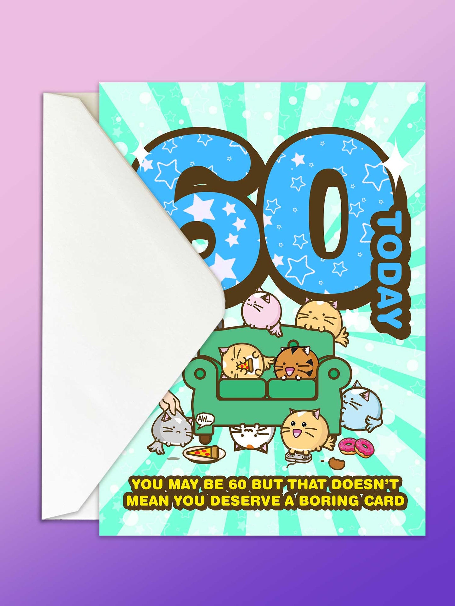 60 Years old Birthday Card