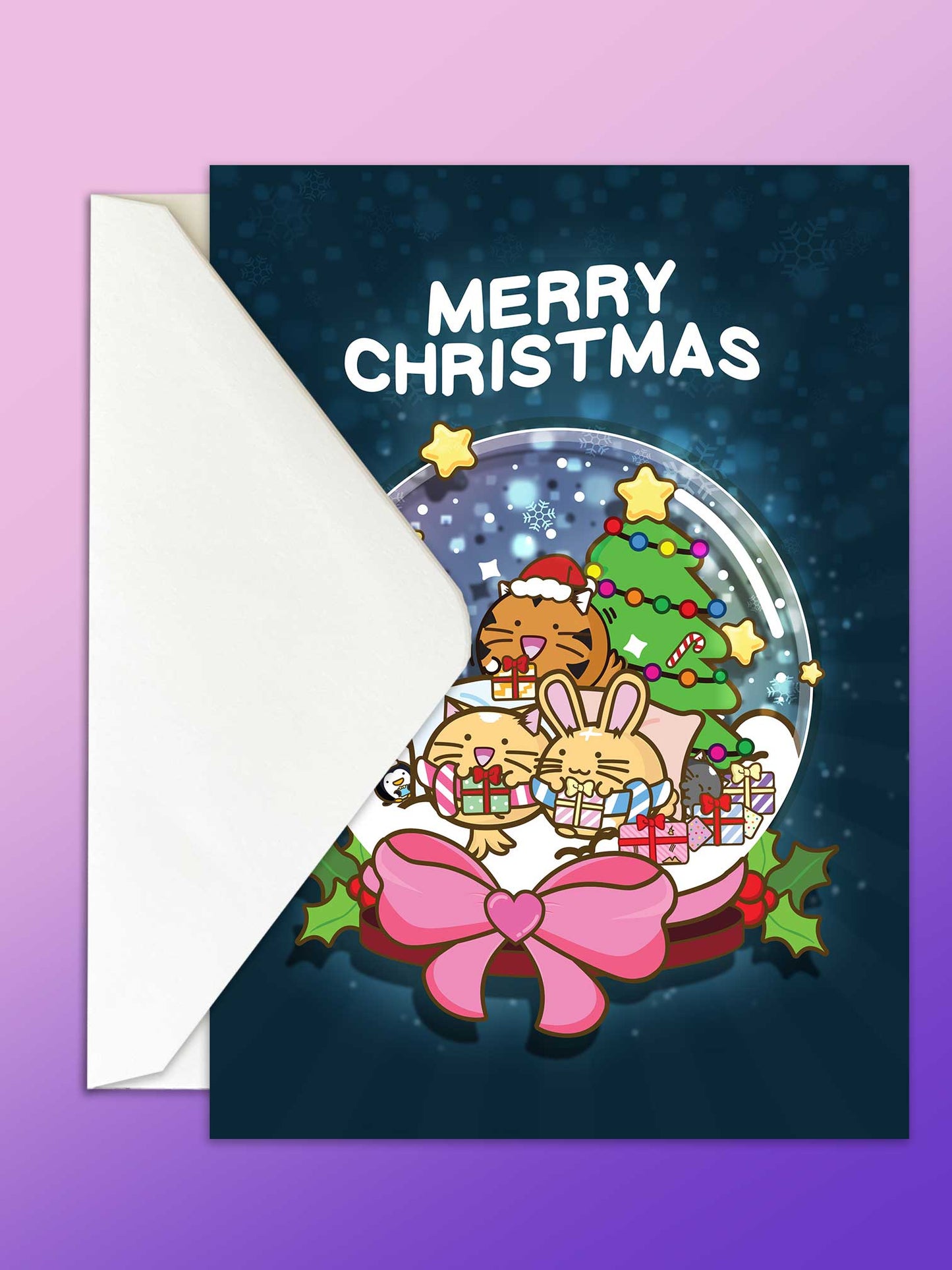 Merry Christmas Snowglobe Card