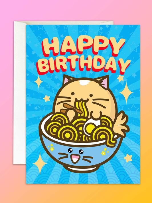 Happy Birthday Ramen Cat