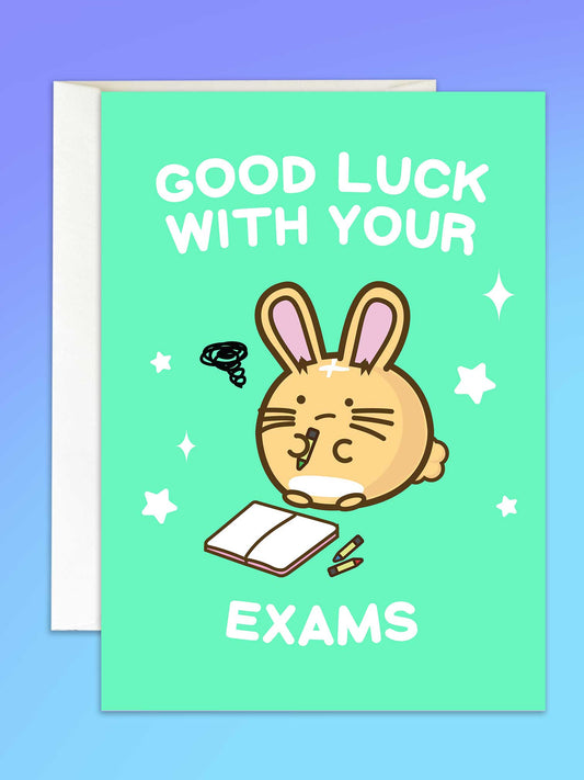 Good Luck With Your Exams Fuzzballs Card