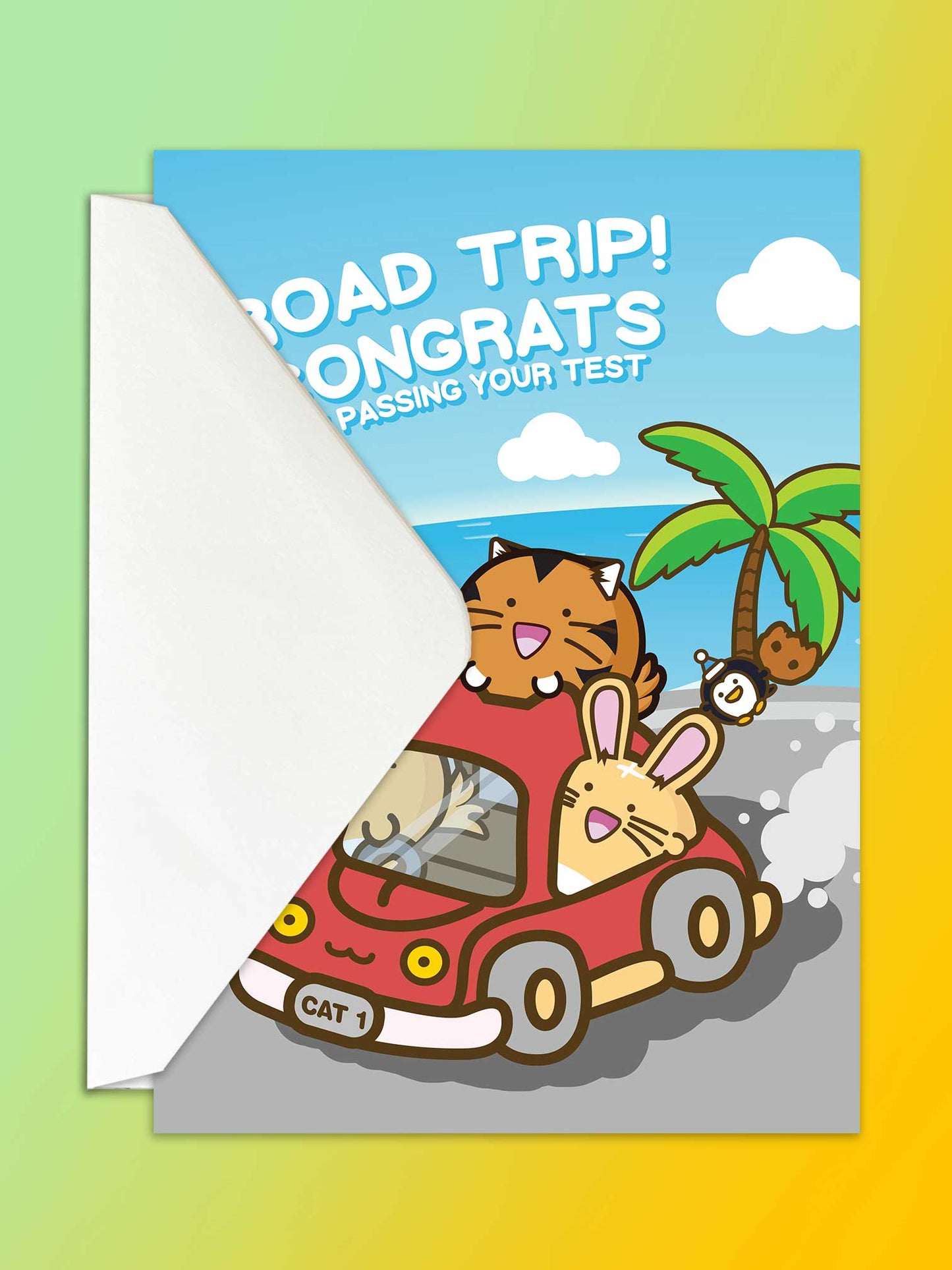 Congrats on passing your driving test Road Trip Card