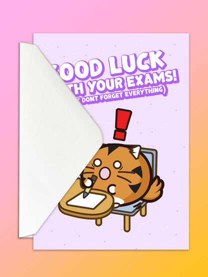 Good Luck On Your Exams (Just don't forget everything) Timmy Card