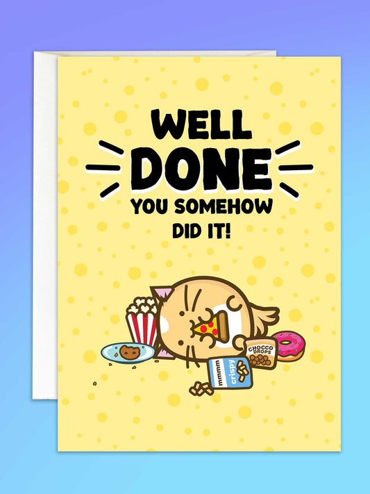 Well done You Somehow Did It! Fuzzballs Card