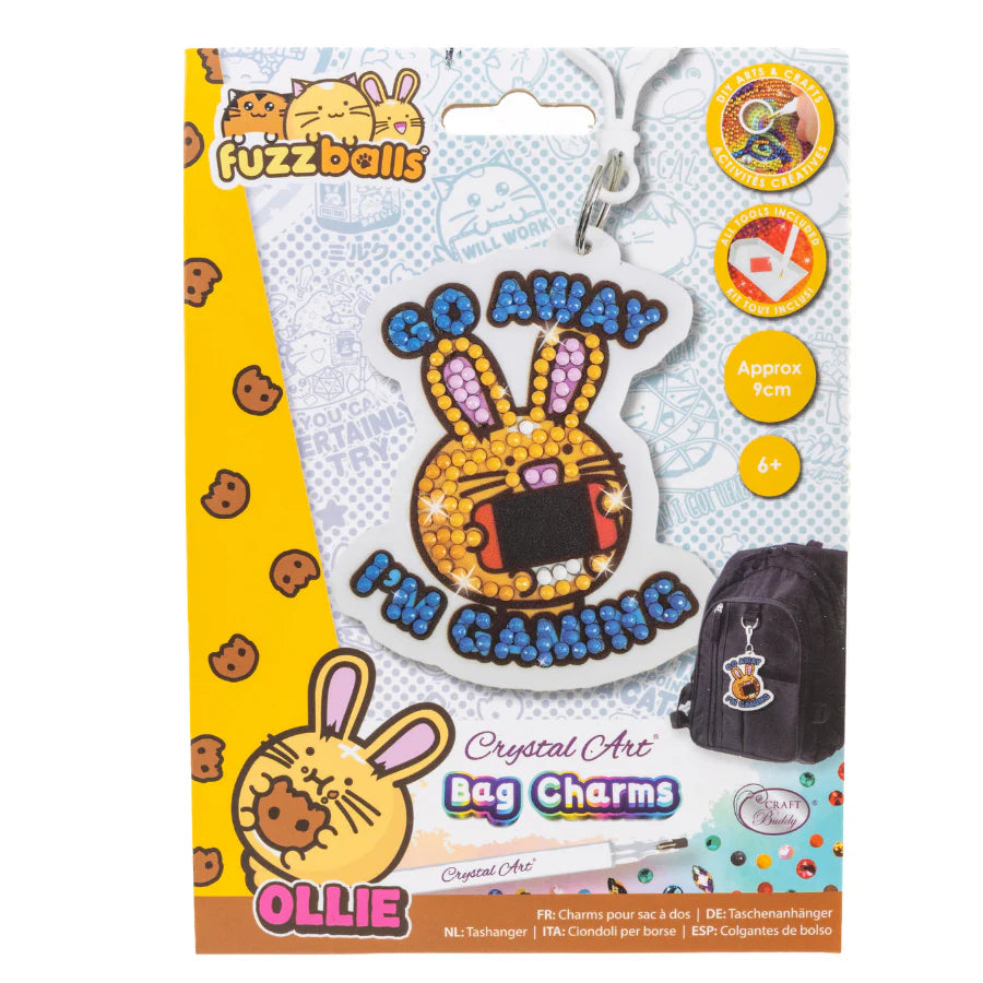 Go Away I'm Gaming Crystal Art Bag Hang