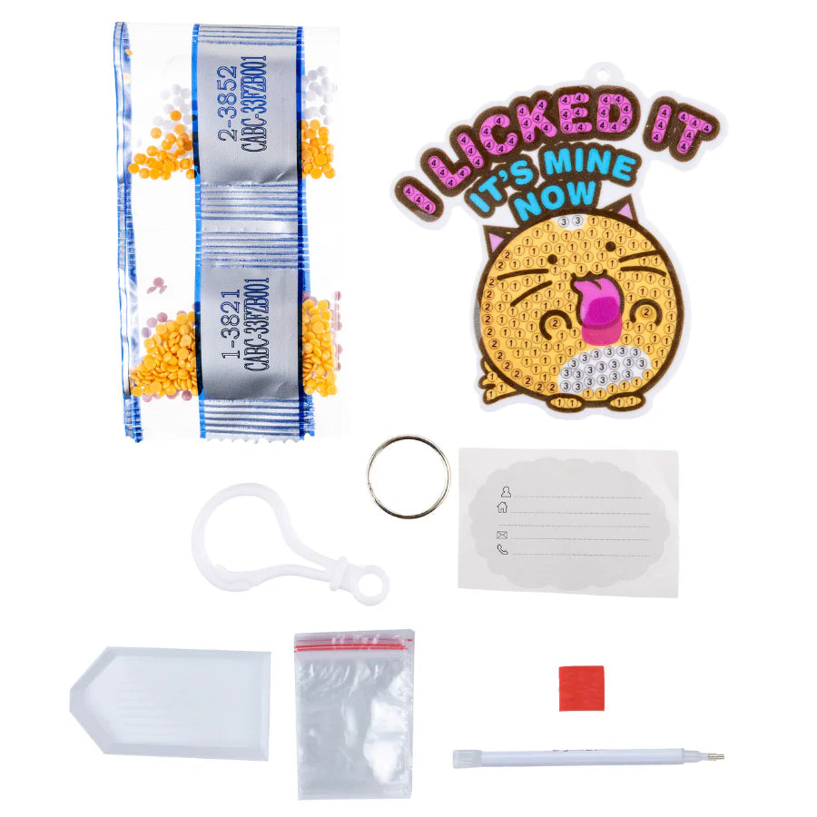 I Licked It It's Mine Now Crystal Art Bag Hang