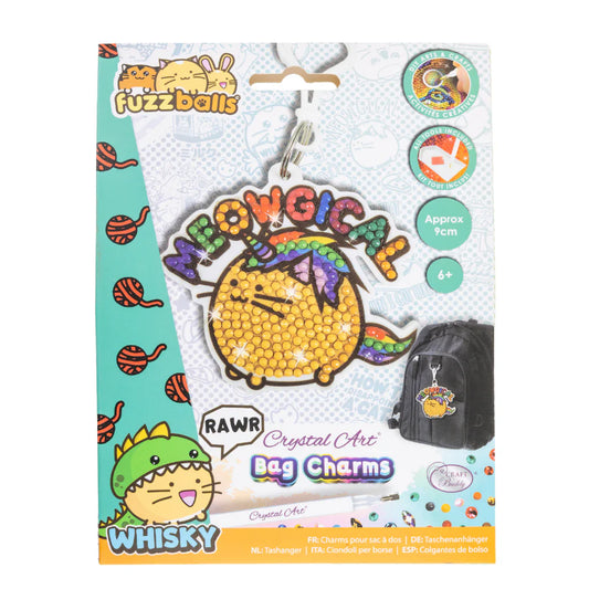 Meowigcal Unicorn Cat Crystal Art Bag Hang