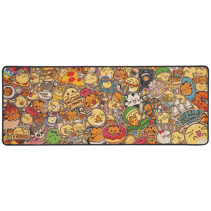 Fuzzballs XL Desk Pad and Coaster Set