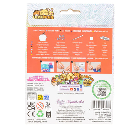 Will Work For Treats Crystal Art Bag Hang