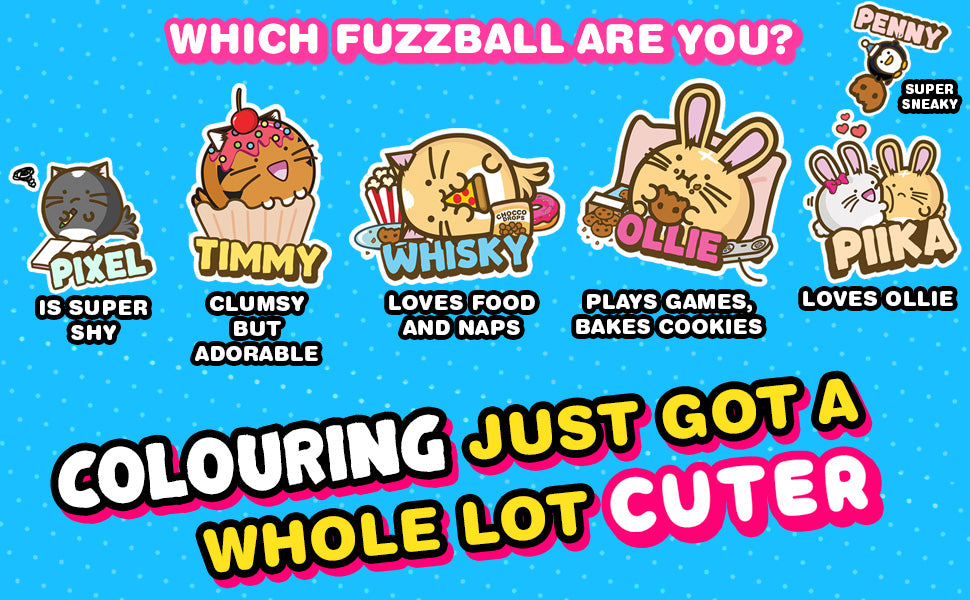 Fuzzballs Super Cuteness Overload Colouring Book