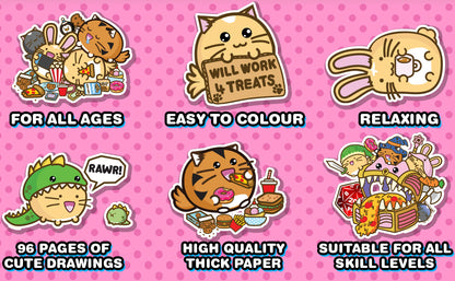 Fuzzballs Super Cuteness Overload Colouring Book