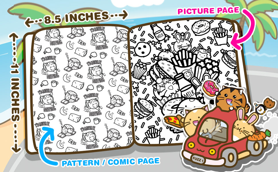 Fuzzballs Super Cuteness Overload Colouring Book