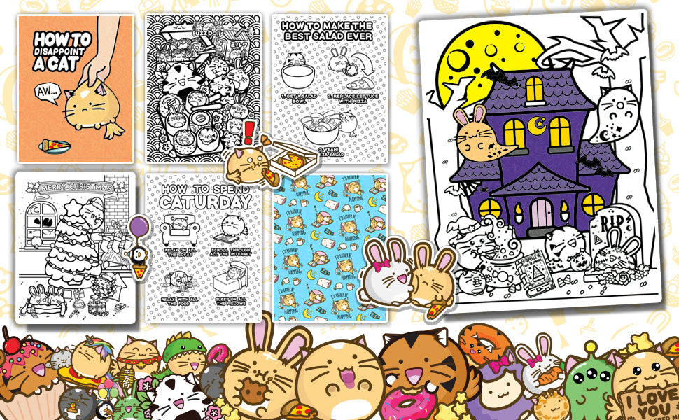 Fuzzballs Super Cuteness Overload Colouring Book