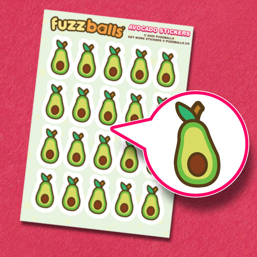 Avocado Sticker Sheet