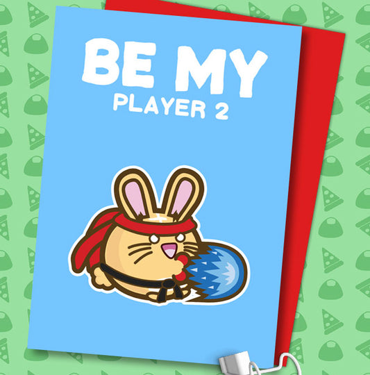 Be my player 2 valentines Card