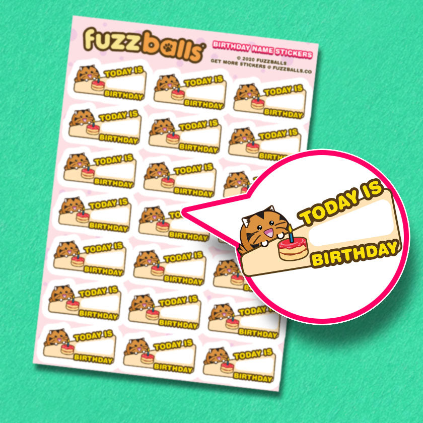 Todays birthday is Sticker Sheet