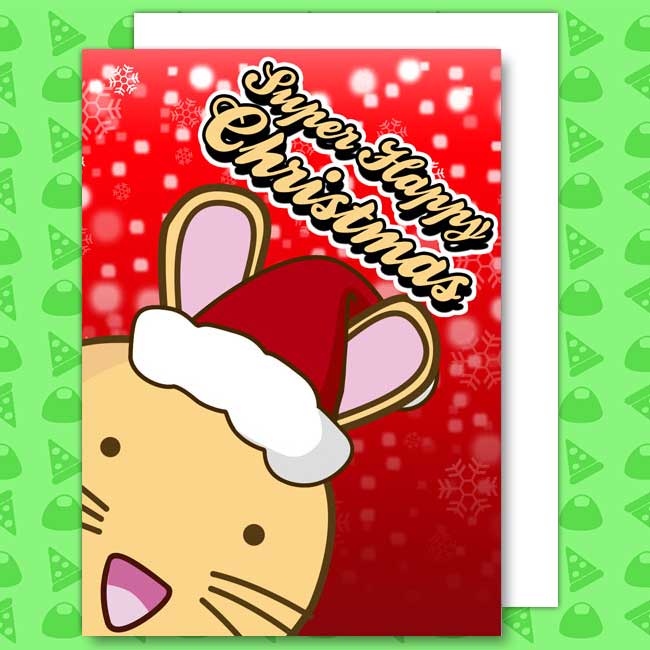 Happy Christmas Bunny Card