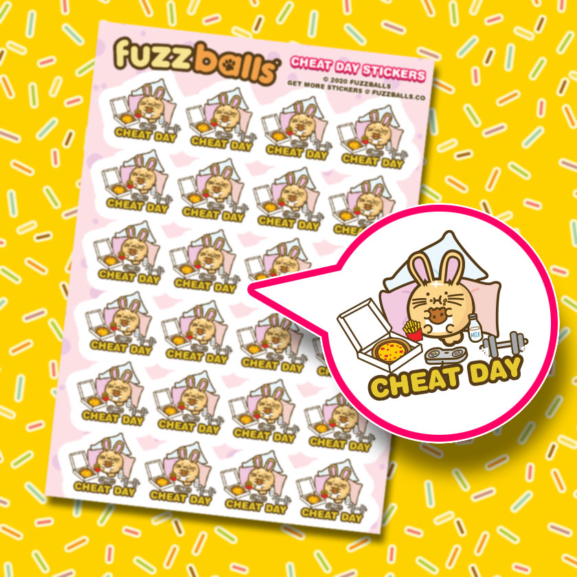 Ollie meal cheat day Sticker Sheet