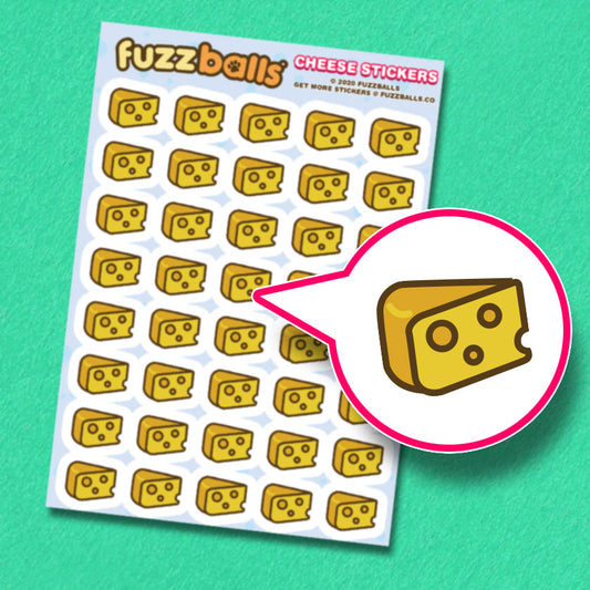 Cheese Sticker Sheet