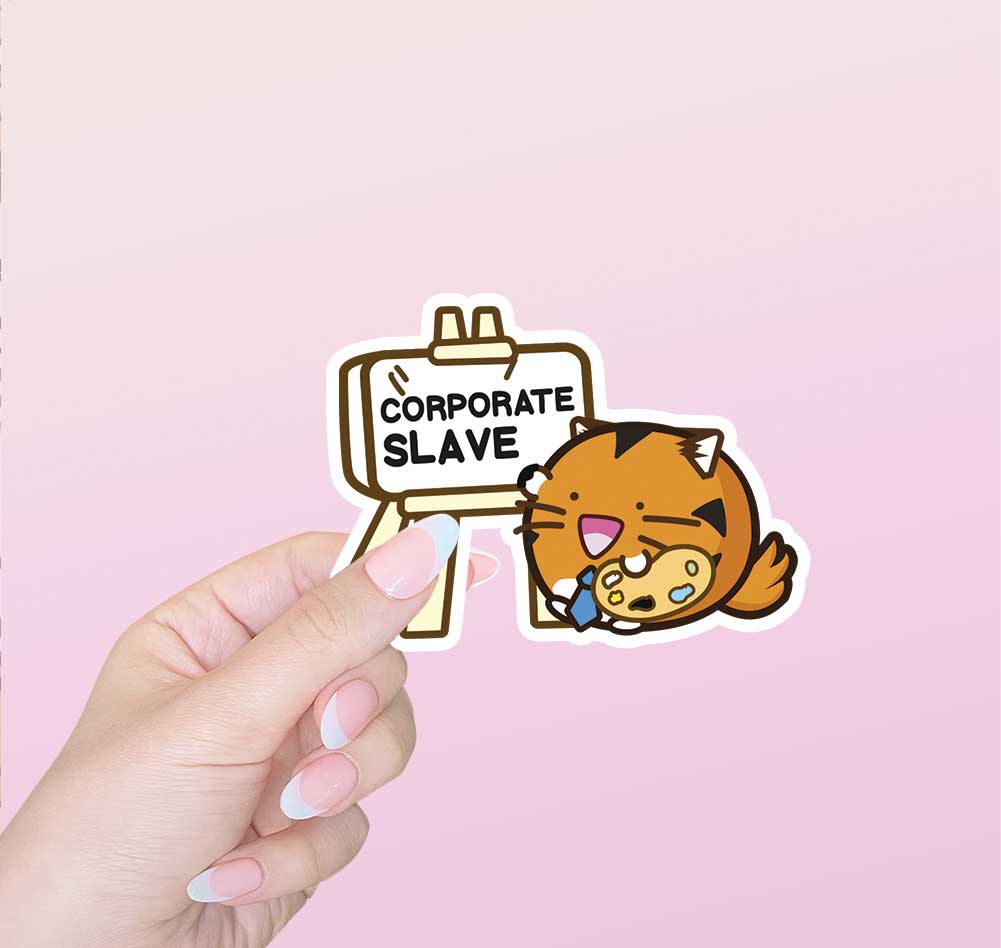 Corporate Slave Vinyl Sticker