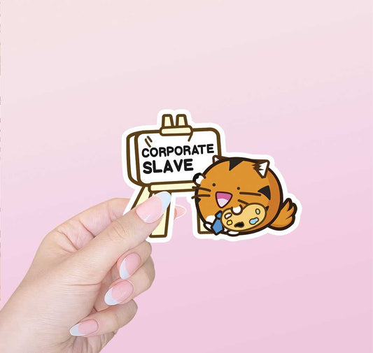 Corporate Slave Vinyl Sticker