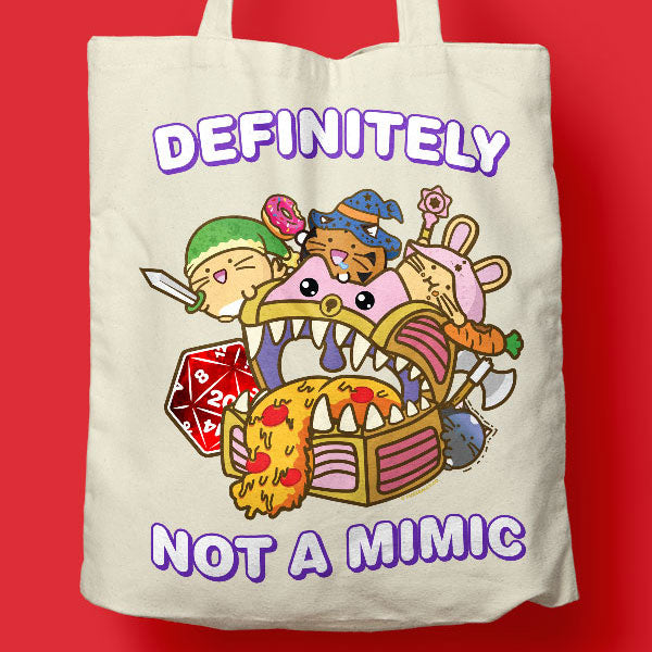Definitely Not A Mimic Tote Bag