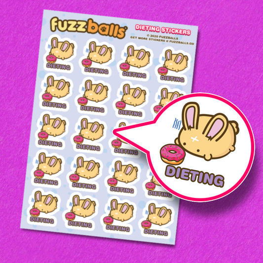 Dieting Sticker Sheet