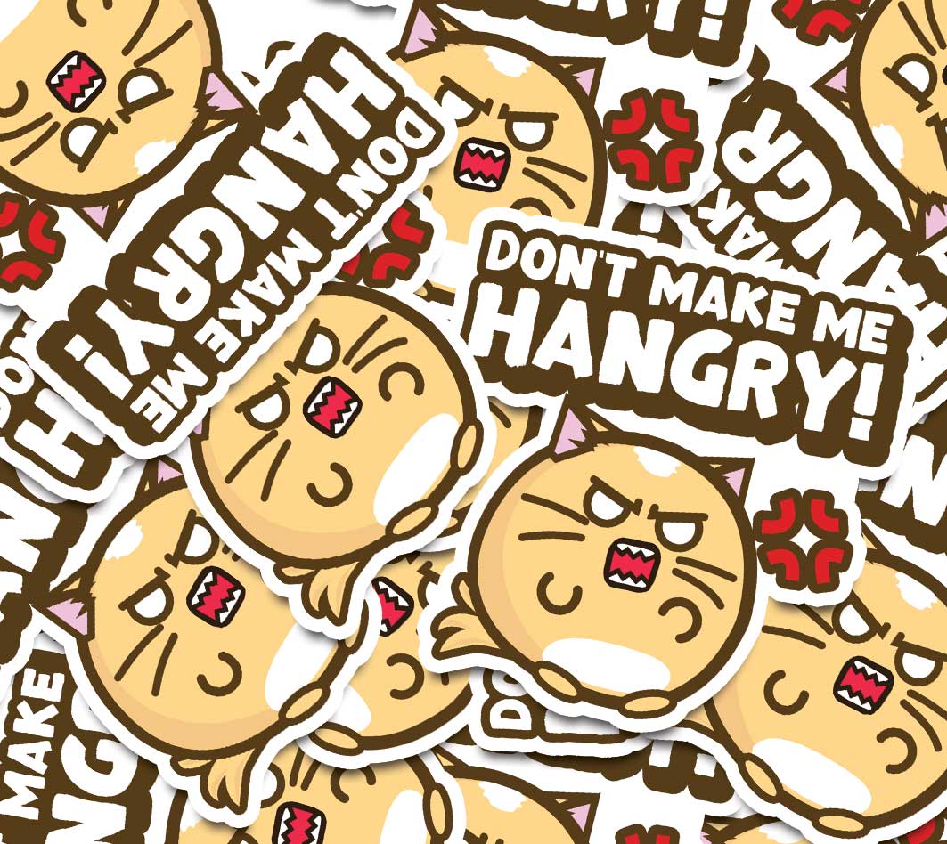 Don't Make Me Hangry Vinyl Sticker