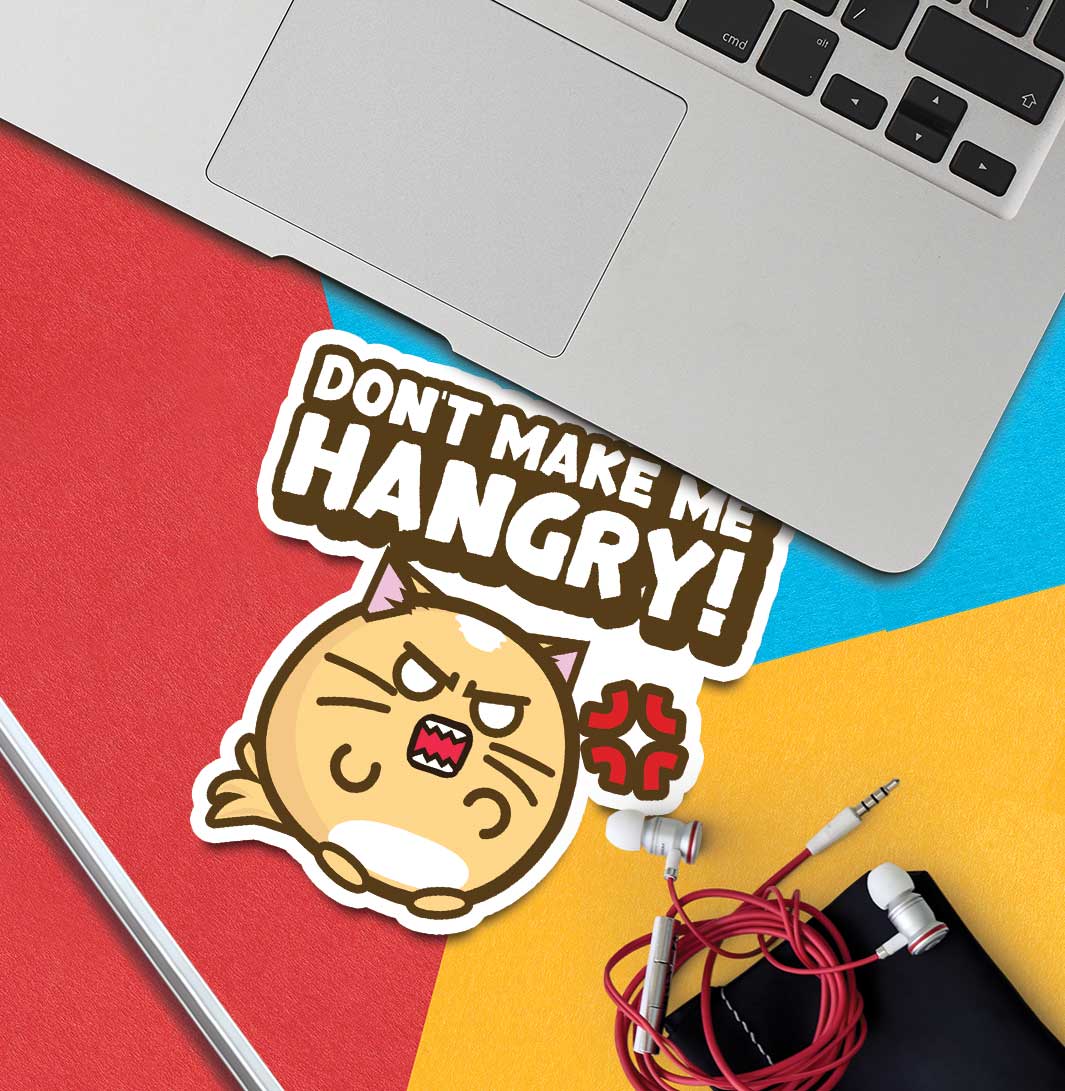 Don't Make Me Hangry Vinyl Sticker