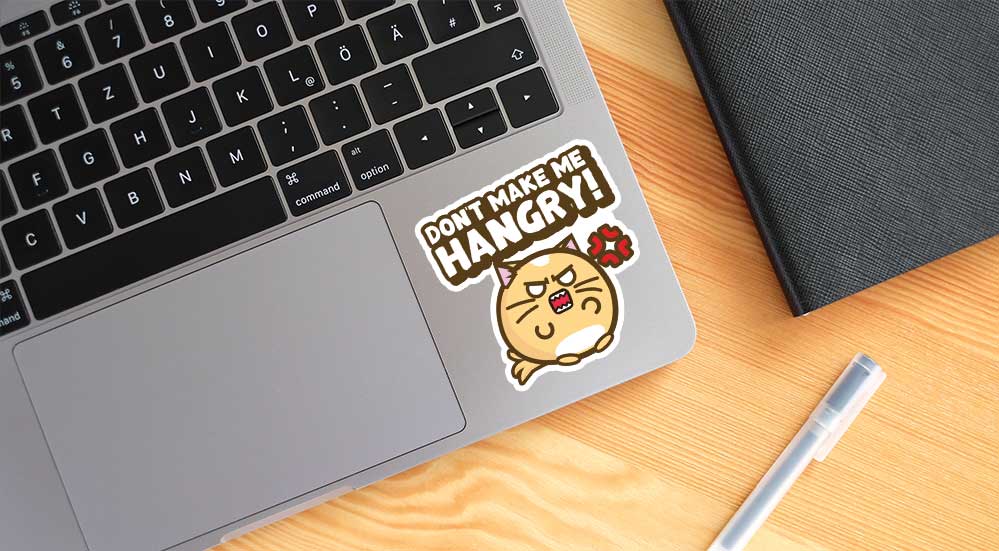 Don't Make Me Hangry Vinyl Sticker