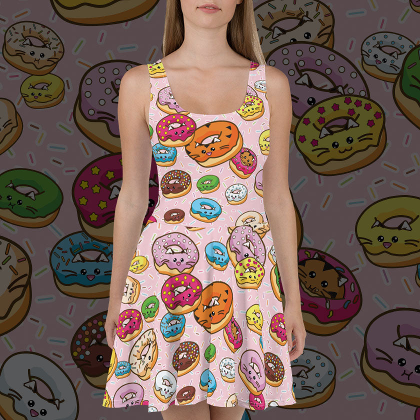 Donut cat tiger Dress