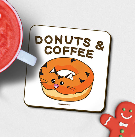 Donuts & Coffee Matching Coaster