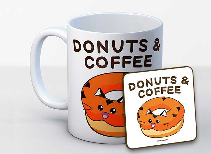 Donuts and Coffee Mug