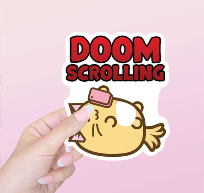 Doom Scrolling Vinyl Sticker