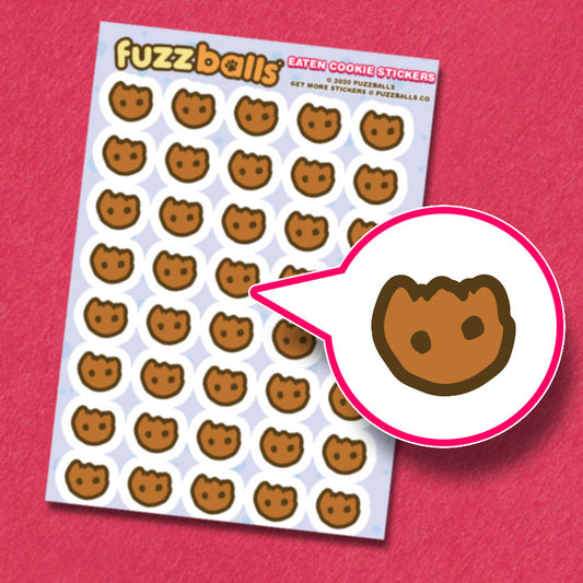 Eaten Cookie Sticker Sheet