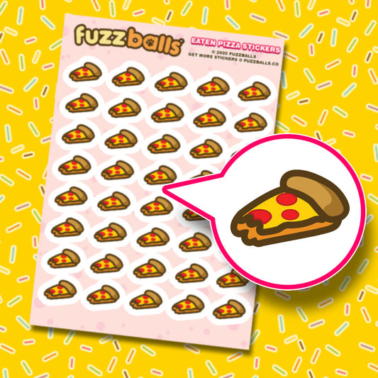 Eaten pizza Sticker Sheet