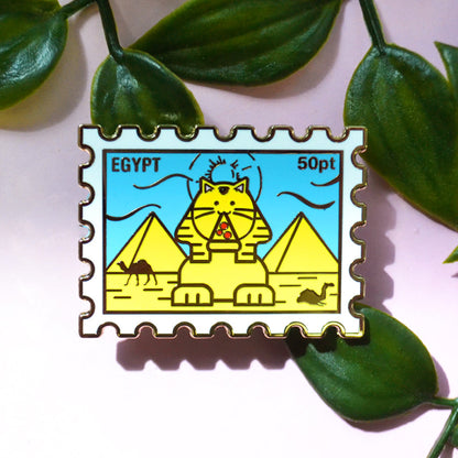 Egypt Vacation Stamp Enamel Pin