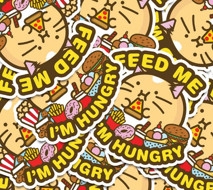 Feed Me Im Hungry Vinyl Sticker