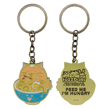 Whisky Ramen Cat Keyring