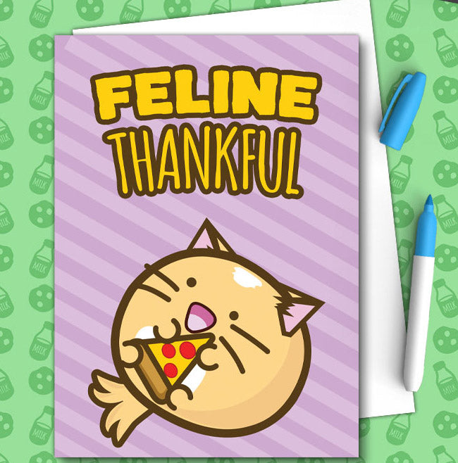 Feline thankful Card