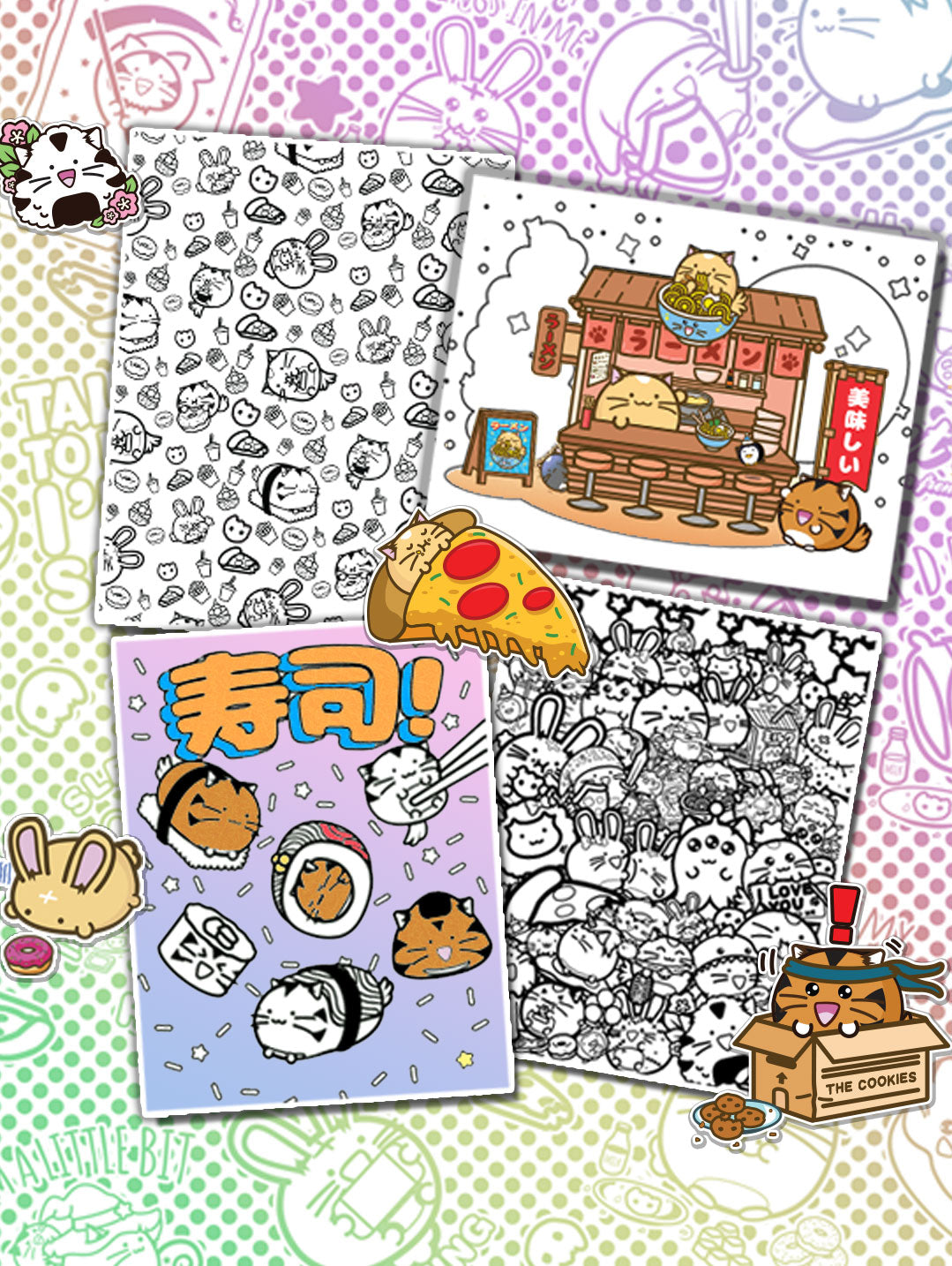 Fuzzballs Super Cuteness Overload Colouring Book