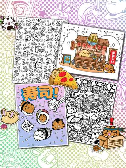 Fuzzballs Super Cuteness Overload Colouring Book